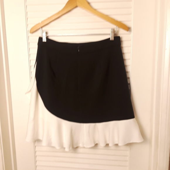 Kate Spade Skirt 10 Color Block A-line Skirt Black White See Measurements - Picture 2 of 16